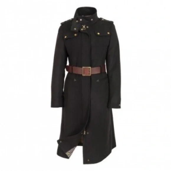 Authentic Barbour Falcon Wool Coat US Size 10 Excellent Condition - Picture 6 of 13